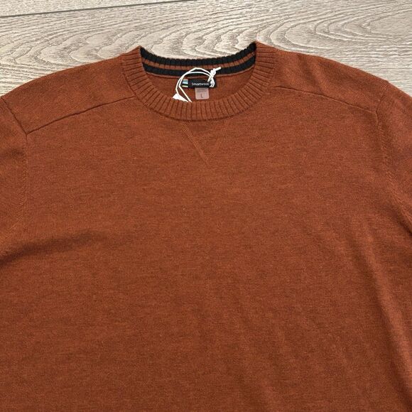 Smartwool Sparwood Crew Sweater Men's Large Picante Heather Outdoor Wool Hiking - Picture 3 of 6